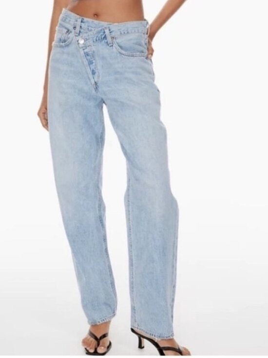 Agolde Denim - Agolde Criss Cross Crossover Jeans in Suburbia - 26"